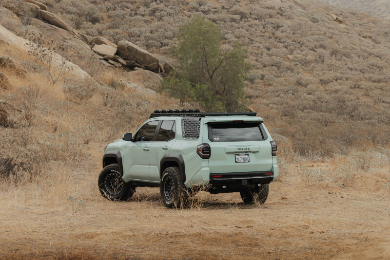 Toyota 4Runner Exterior Window Molle - Driver Side - DV8 Offroad - For DV8 Roof Rack - Black Powder Coated - `25-`26